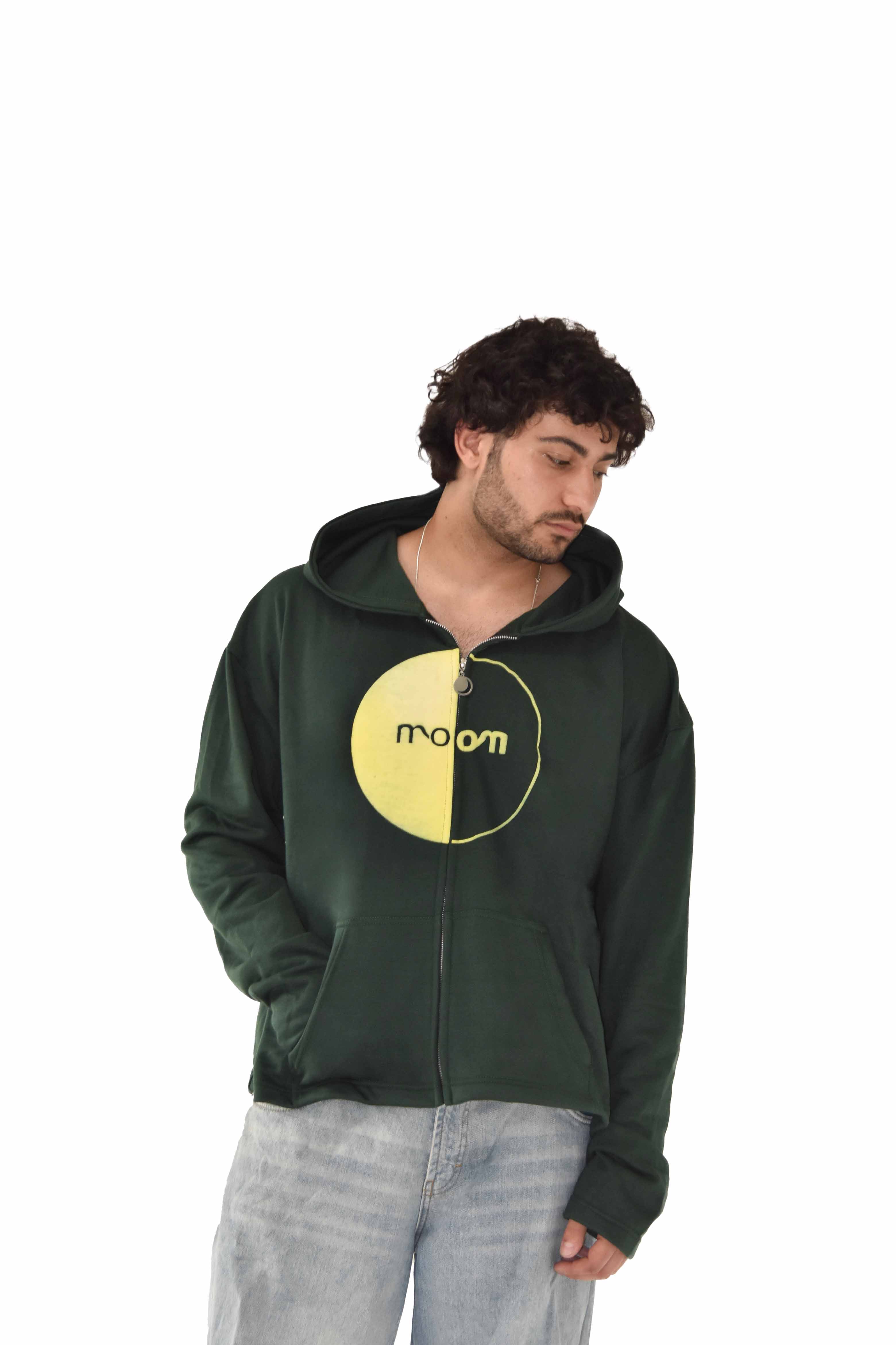 "MOON" Zip-Up Hoodie