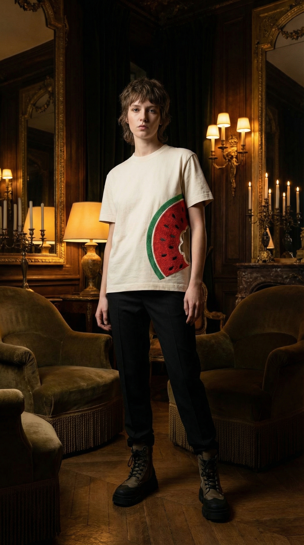 Watermelon Print T-Shirt — Watermelon Tee editorial 1 