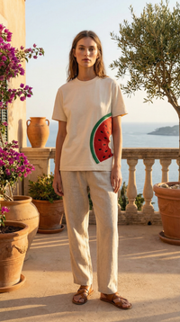 Watermelon Print T-Shirt - 7